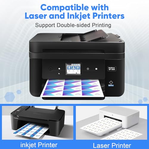 Business Cards 1000 Printable Business Cards, 3.5\" x 2\" Business Card Paper Compatible with Laser & Inkjet Printer, Double-sided Printing, Heavyweight, Matte White Paper, (10 Cards/Sheet) - Thumbnail 6