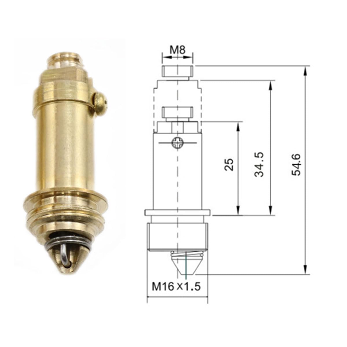 Lot De 2 Boulons à Ressort Pop-Up Pour Lavabo/Baignoire