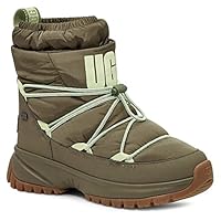 UGG Women's Yose Puffer Mid Boot, Burnt Olive, 4 UK