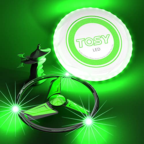 Tosy Patented Boomerang - 3 Super Bright Leds, Rechargeable, Auto Light Up, Launcher & Flying Disc/Frisbee Included, Perfect Outdoor Games, Birthday & Camping Gift For Men/Boys/Teens/Kids #TOP11