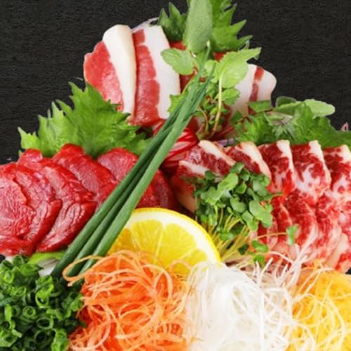 馬刺し3種300g[赤身・フタエゴ・サガリ 各100g][熊本と畜]- 醤油付き 小分け 盛り合わせ セット 冷凍 馬肉 食べ比べ おつまみ 晩酌 熊本県 甲佐町