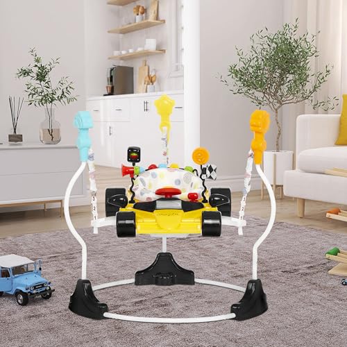 Image of Dream On Me Champ Activity Center and Jumper in Yellow
