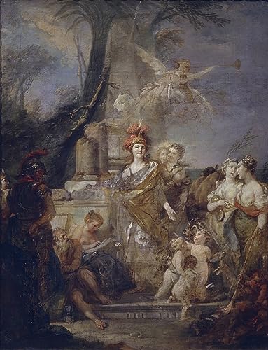 Tableau Catherine II Stefano Torelli, grande décoration murale pour salon chic