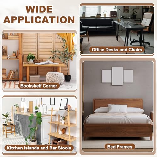 Almohadillas de fieltro para muebles con protectores autoadhesivos de 50 mm 7