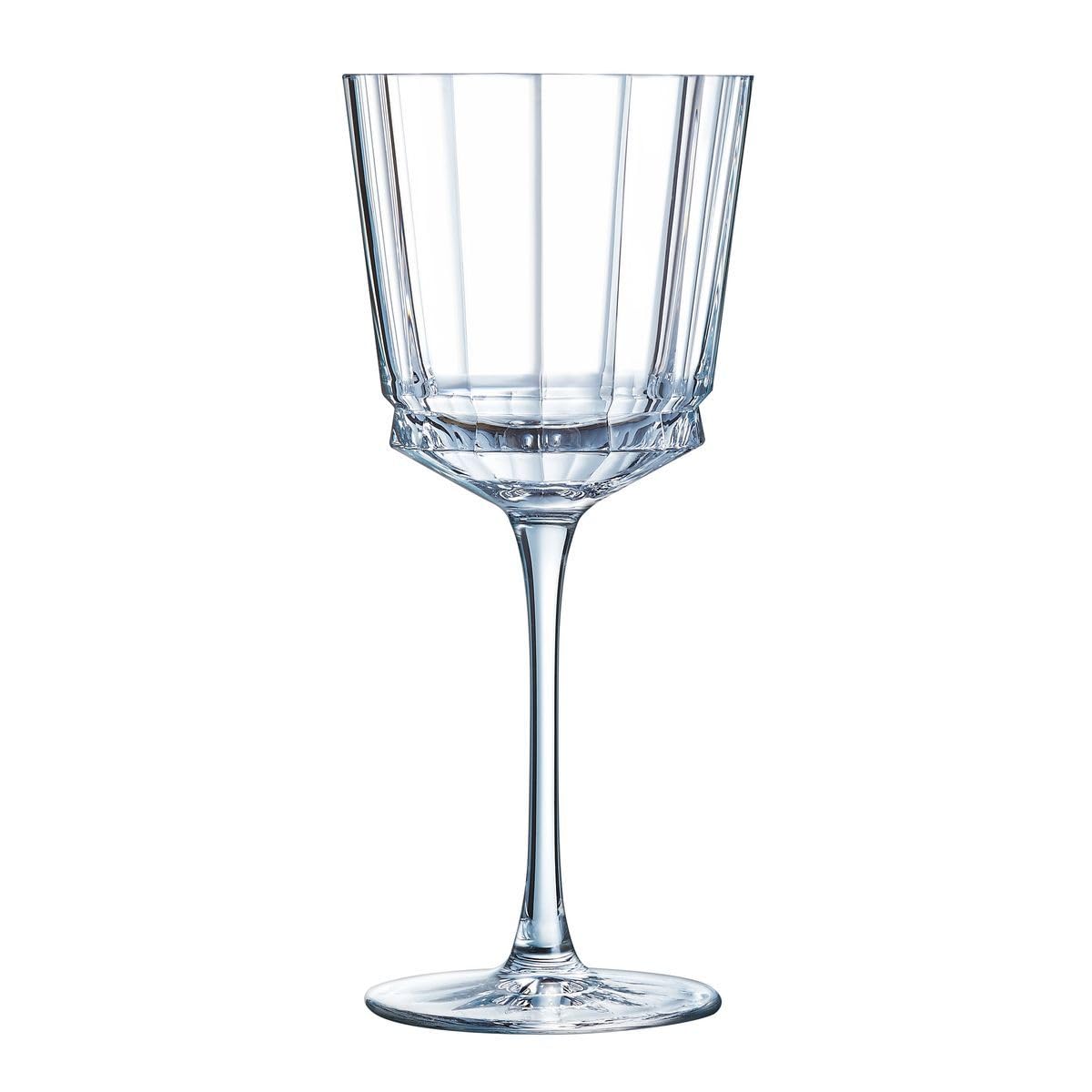 Cristal d'Arques - Kollektion Macassar - Weinglas 35cl, glänzend und sehr widerstandsfähig, 6 Stück - verstärkte Verpackung, für den Online-Verkauf geeignet.