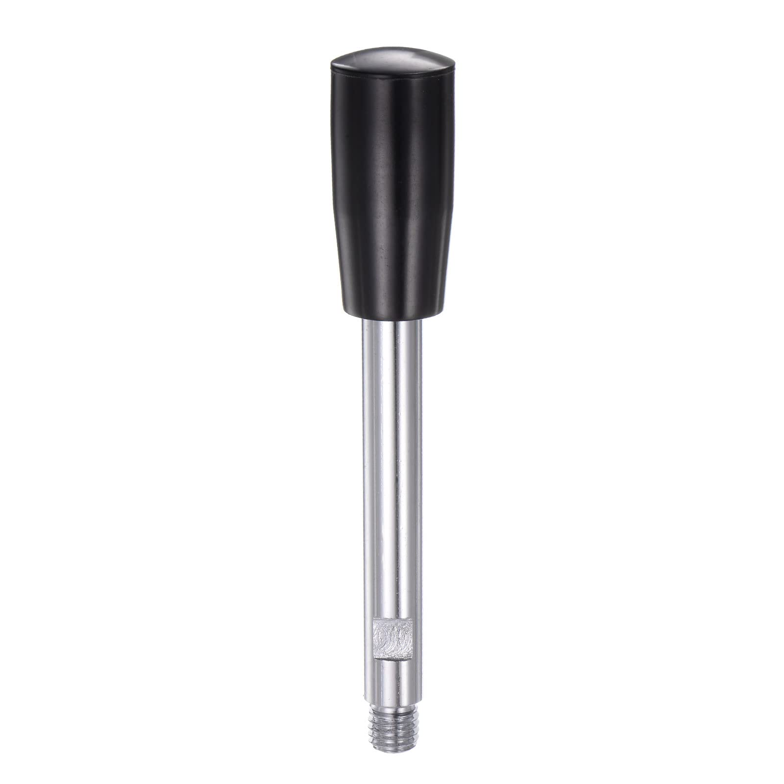 HARFINGTON Clamping Handles M12 Thread 160mm (6.3") Length Chrome Plated Revolving Crank Handle Grip Handwheel Screw Stem for Lathe Machine