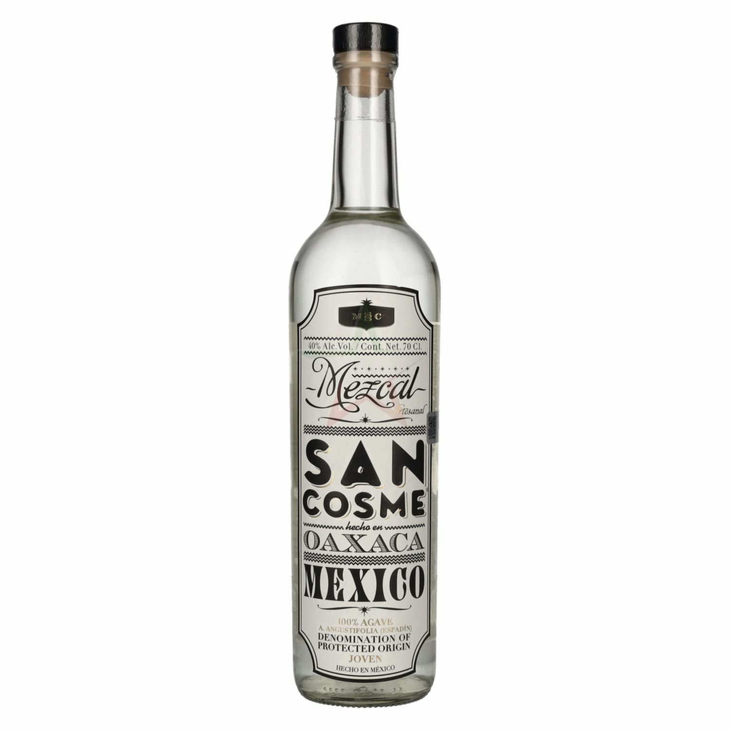 San Cosme Oaxaca Mexico Mezcal Blanco 1 Agave 40,00% 0,70 Liter