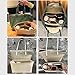 OAikor Tote Bag Organizer Insert with Base Shaper,Felt Purse Organizer Insert Compatible with lv Neverfull MM Organizer,C.oach City 33, Speedy 30 and More, Purse Divider for Bags,Beige/L