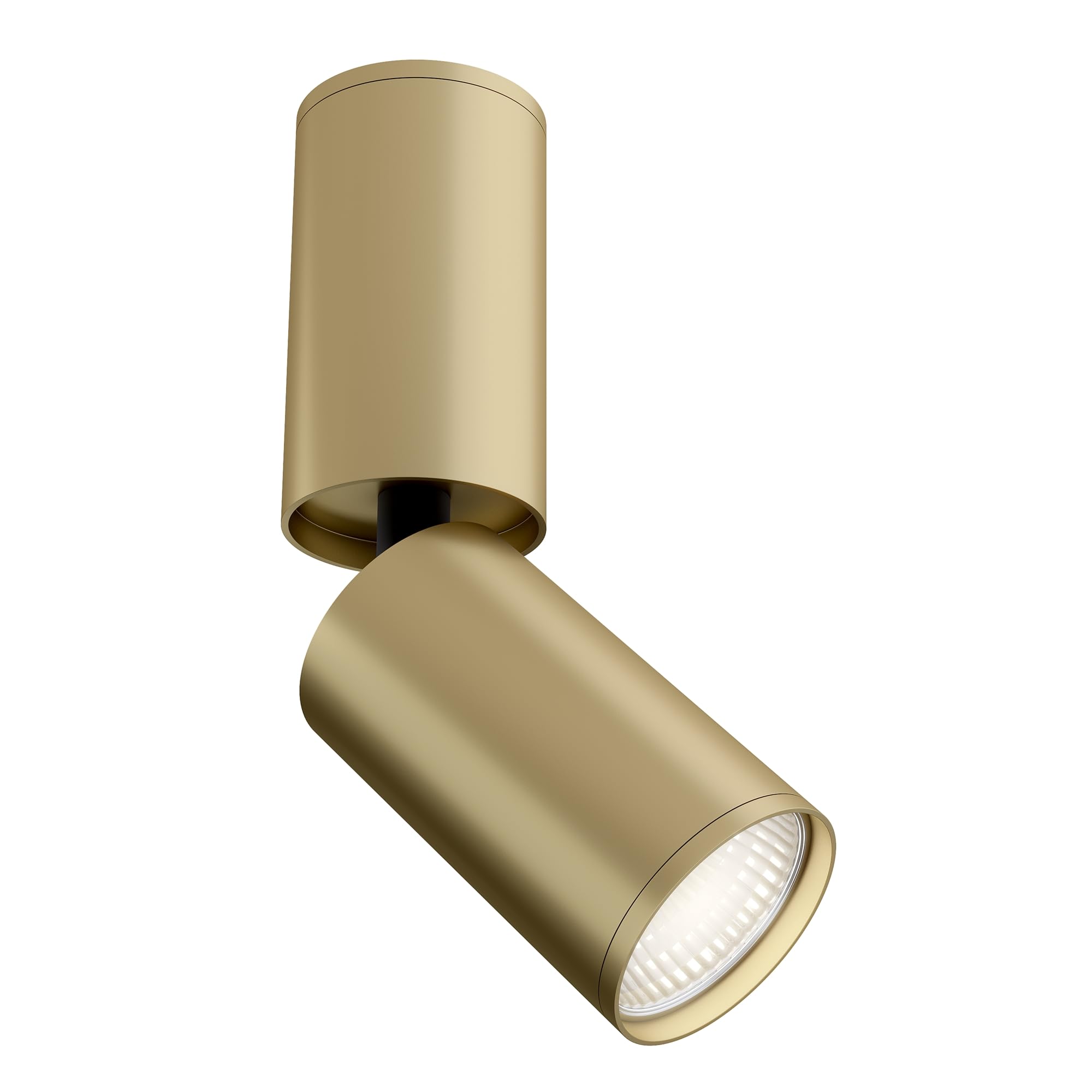 MAYTONI Moderna Lampada da soffitto Spot, Faretto Orientabile a 360 gradi, Dorato, Design basic, Alluminio, per 1 lampadina GU10, 10W non incl.