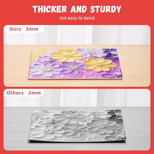 image for Simetufy 4 Pack Canvas Boards for Painting 12x16 inch Canvas Panels, G