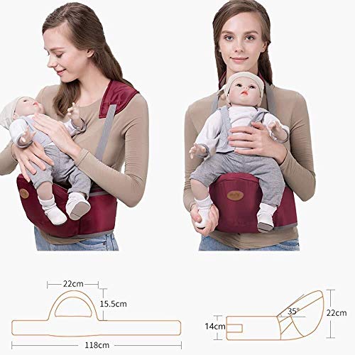 NJ Babydrager- Baby Carrier met comfortabele ademende schouders 3 tot 48 maanden babydrager taille 56-108 cm blauw - Image 8