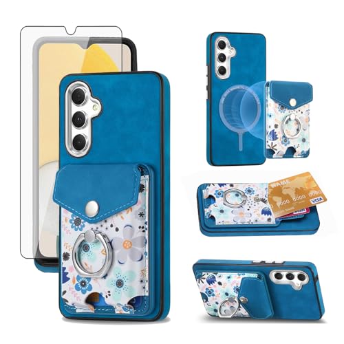 Coque Samsung A13 5G antichoc munie d'un anneau magnétique et support arrière