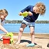 HABA Sand Toys Basic Set - 5 Piece Bundle with Plastic Pail, Sieve, Mold, Scoop and Sifting Shovel Sized just for Toddlers Ages 18 Months +