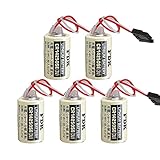 WELLVEUS 5Pcs 1/2AA 3V PLC Replacement Battery for FDK CR14250SE Sanyo CR14250