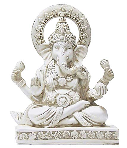 Bellaa Ganesha Statue Lord Ganapati Idol Blessing Ganesh Sculpture Elephant Hindu Buddha God Meditation Budda Figurine Home Decoration