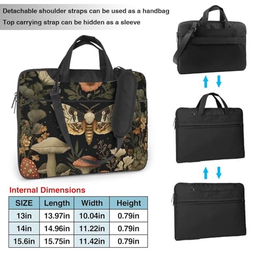Maletín para portátil impermeable con diseño floral 13 pulg miniatura 4