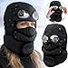 Winter Thermal Pilot Trapper Hat with Glasses for Men Women,Outdoor Windproof Ski Mask Cap Fashion Warm Hat for Cycling (US, Alpha, One Size, E#)