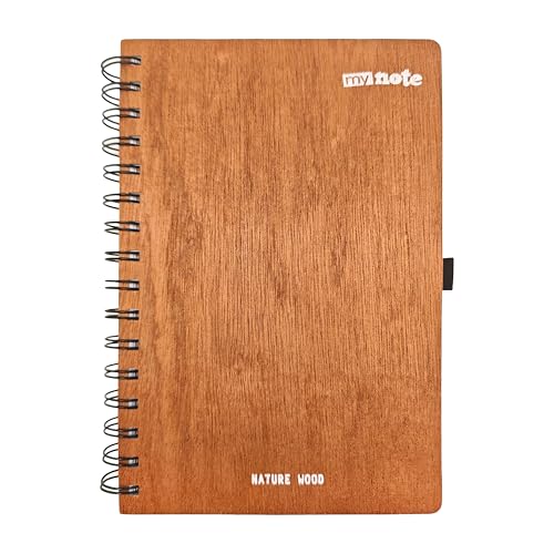 14X21 Spiralli Wood Kapak Defter
