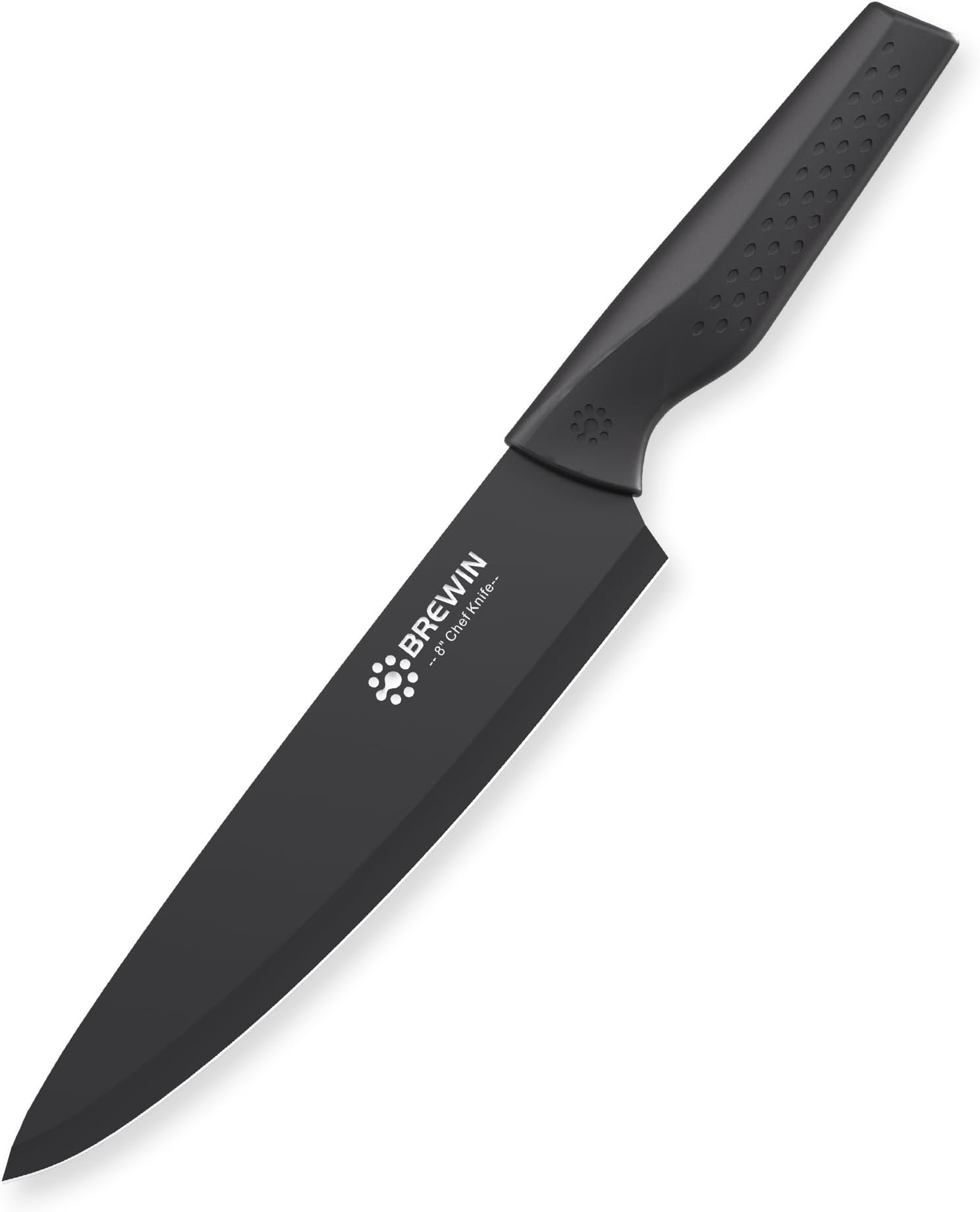 Brewin Chef Knife, Razor Sharp Kitchen Knife with Black Pakkawood Handle German High Carbon Stainless Steel Full Tang Professional Cooking Knives with Gift Box, 13 inch