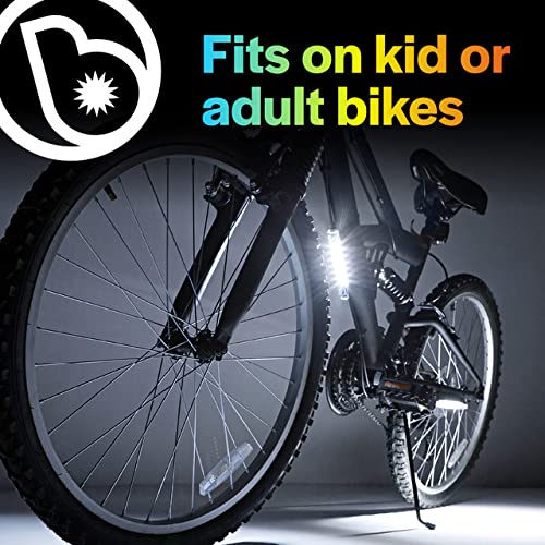 Brightz GoBrightz LED Bike Frame Light, White - Cool Underglow Bike Light for Riding at Night Bicycle Scooter Stroller Stocking Stuffers for Boys Girls Teens Ages 5 6 7 8 9 10 11 12 13