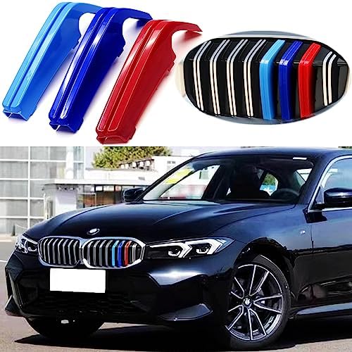 Amazon.com: Goodream Tricolor Grille Insert Trims Compatible with BMW ...