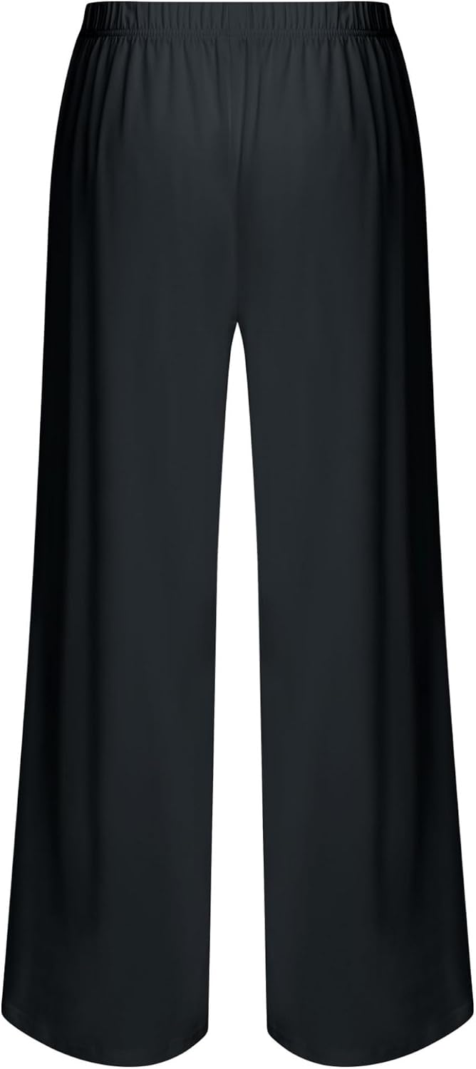 Shinsto Mens Lyrical Dance Costume Liturgical Worship Dance Pants Solid Color Loose Trousers