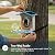 Luna Smart Bird Feeder with Camera, Enhanced AI Birds Species Identification, 2K HD Video, Instant Arrival Alerts, Solar Powered, Weatherproof Design for Birdwatching, Ideal Gift for Bird Lovers