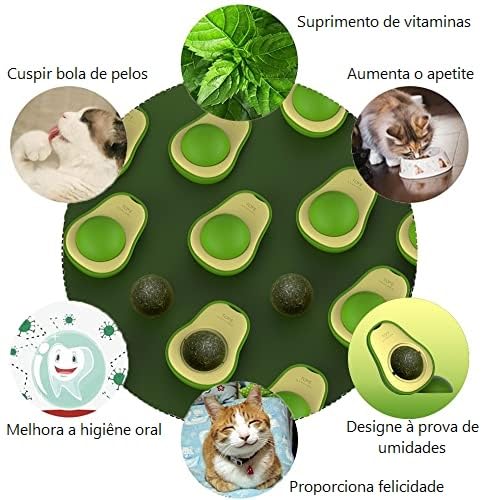 Kit 2 Brinquedos Para Gatos Coçador Coçadinha Escova Canto + Abacate Catnip