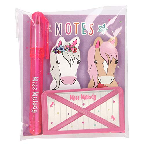 Preisvergleich Produktbild Depesche 5864 Haftnotizen mit Mini Kugelschreiber, Miss Melody, bunt