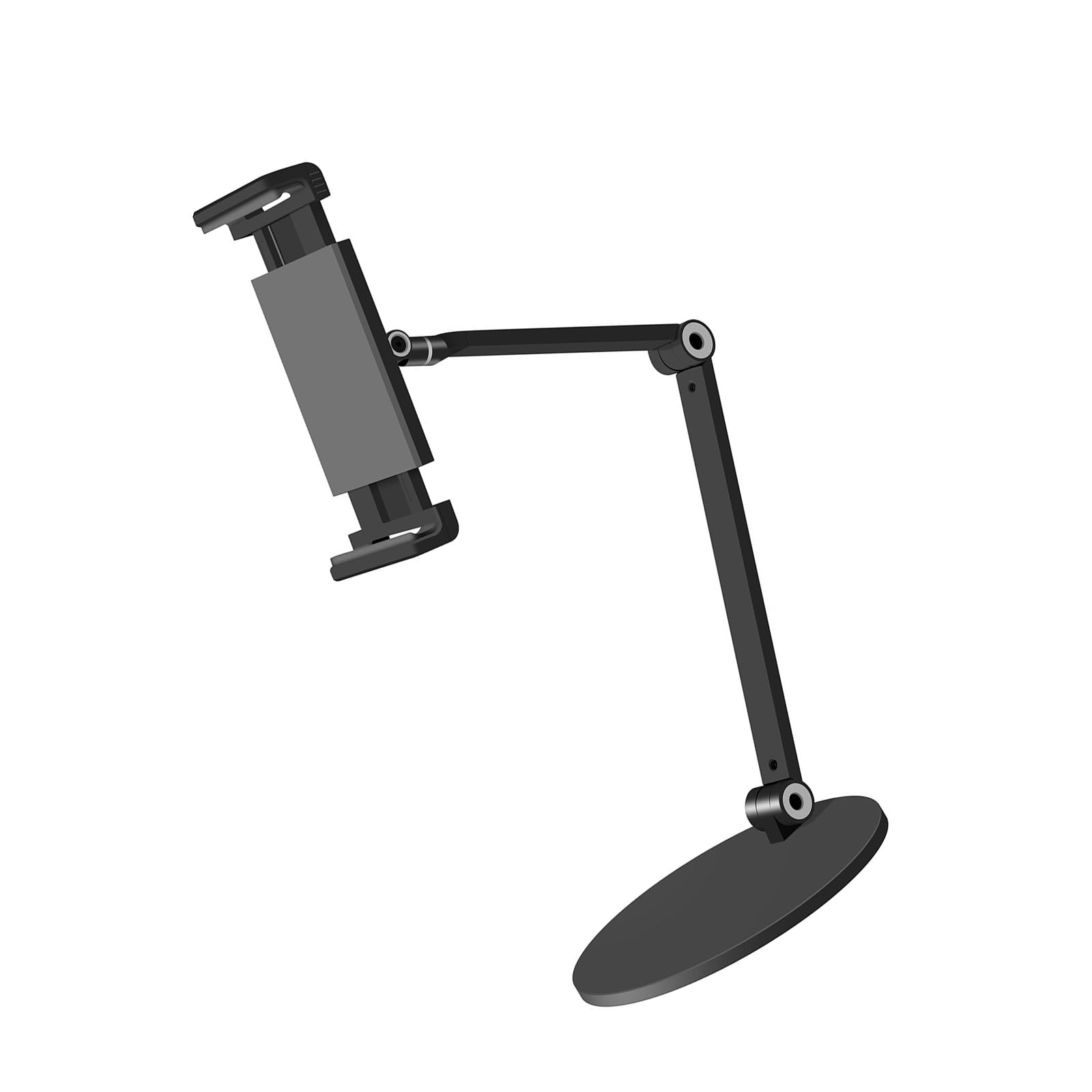 Aluminium-Tablet-Ständer mit 360-Grad-Rotation, rutschfeste Basis für 11,9 - 32,9 cm (4,7–12,9 Zoll) Geräte, Desktop-Tablet-Ständer