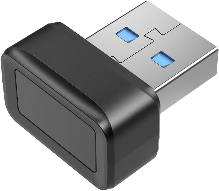 USB Fingerprint Reader Mini Fingerprint Scanner Recorder Quickly Recognizes Biometric Information for Windows 10/11 Hello System