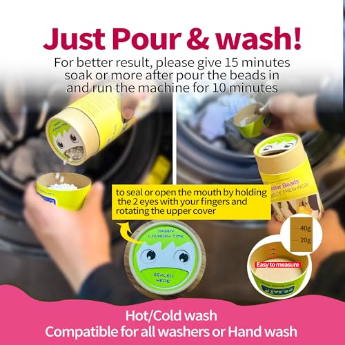 DR.EASY Laundry Scent Boosters,312g,Freesia Bloom Scent Boosters for Washer,Bulk Laundry Booster Beads and fabric scent booster,Fresh Scented Clothes for 12 Weeks. - Image 3