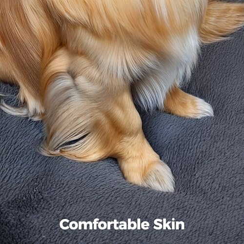 The Fellie Dog Bed, Orthopedic Dog Beds with Removable Washable Cover, Memory Foam Dogs Sofa with Non-Skid Bottom, Soft Flannel Pet Couch Bed Mattress for Crate, Waterproof Pet Couch, 91x68x16cm - Image 5