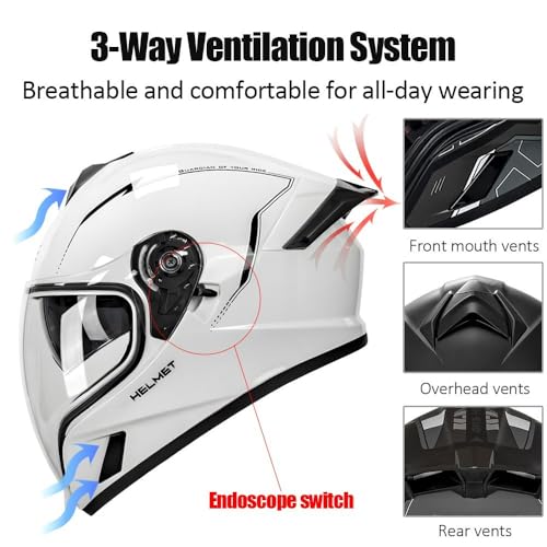 Bluetooth Full Face Modular Helmet