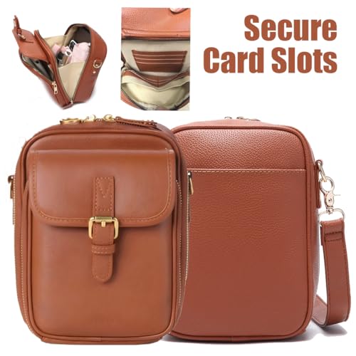 Sculpture Crossbody Bag, Sculpture 8f Crossbody Leather Bag, Anti Theft Shoulder Bags Built in Wallet with 10 Card Slots2