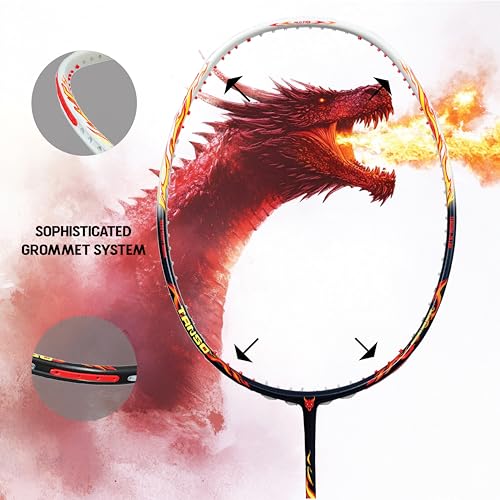 TANSO Wild Fire Full Graphite Badminton Racket (77g, Silver) - Image 5