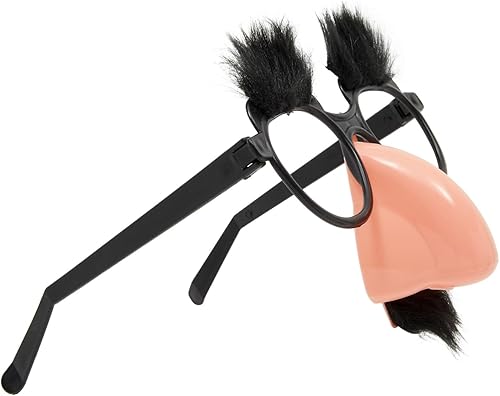 Miniatura 5 de Juvale Divertido disfraz de lentes de nariz, mediano, multicolor, paquete de 12, lentes de sol novedosos para nariz y bigote, gafas de sol para