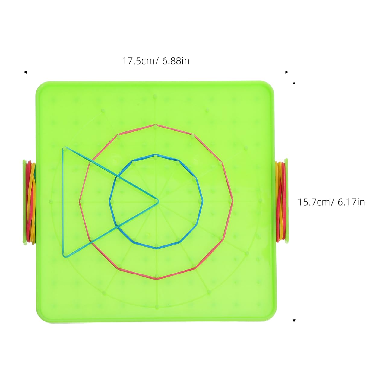 Gatuida 4juegos Geoplano De Doble Cara para Matemáticas Rompecabezas De Formas con Bandas Elásticas Juguete Educativo para Actividades De Aprendizaje Divertidas Primaria