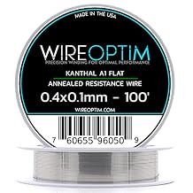 0.4mm x 0.1mm - Kanthal A1 Resistance Wire 100 Feet