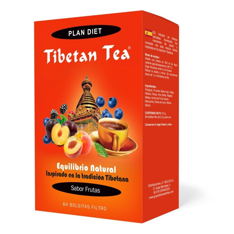 Te Tibetano Sabor Frutas- 84 Bolsas