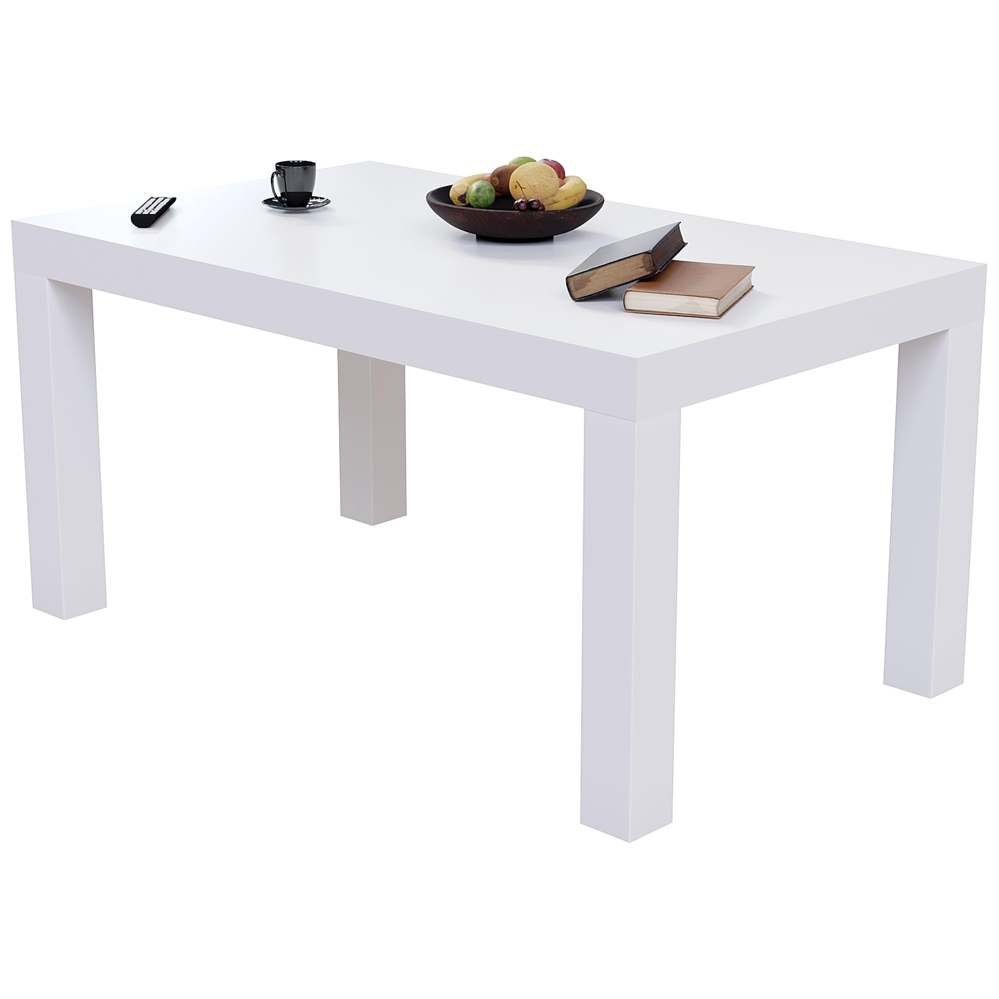 Vida Designs Beeston Coffee Table Modern Stylish Coffee Table Stylish Addition to Your Living Space (White)