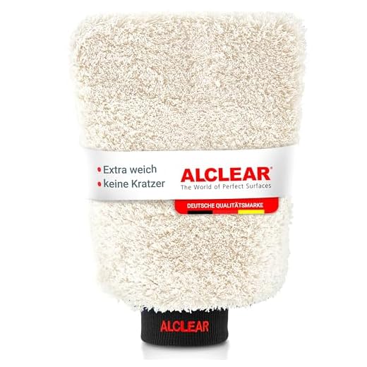 ALCLEAR Mikrofaser Handschuh zum Auto waschen mit Shampoo: besser als ein Auto Wasch Schwamm, Poliertuch oder Microfasertuch; für Kfz, Motorrad