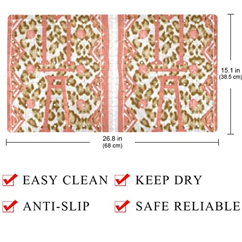 Tapis de bain antidérapant à ventouses et drainage rapide pour la douche - 5