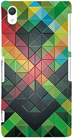 Fiobs Designer Back Case Cover for Sony Xperia Z2 (5.2 Inches) (X Cross Squares Triangles Patterns)