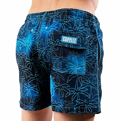 Capelle Miami Men's Luxury Swim Shorts- Foggy Palms4