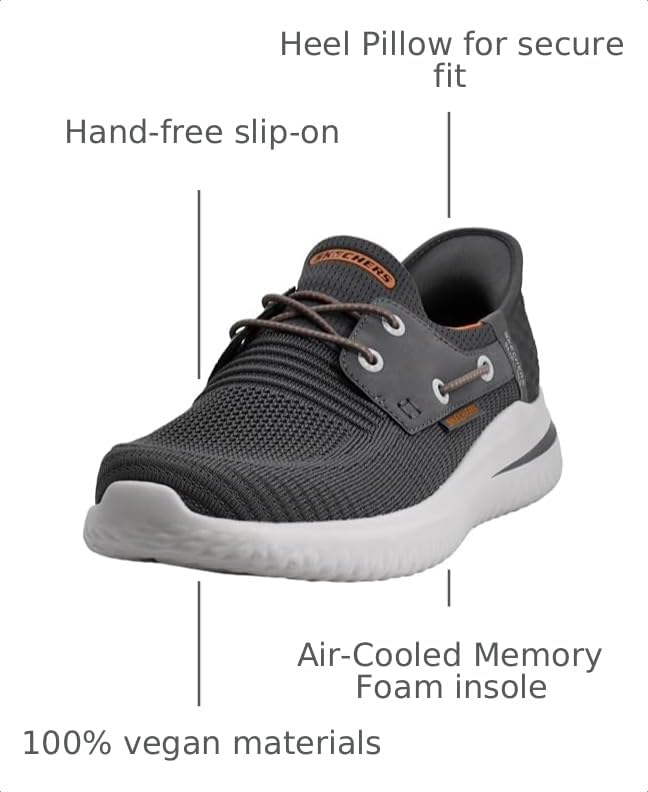 Image of Skechers Men's Streetwear Delson 3.0 - Roth Low Profile Bungee Lace Slip-Ins