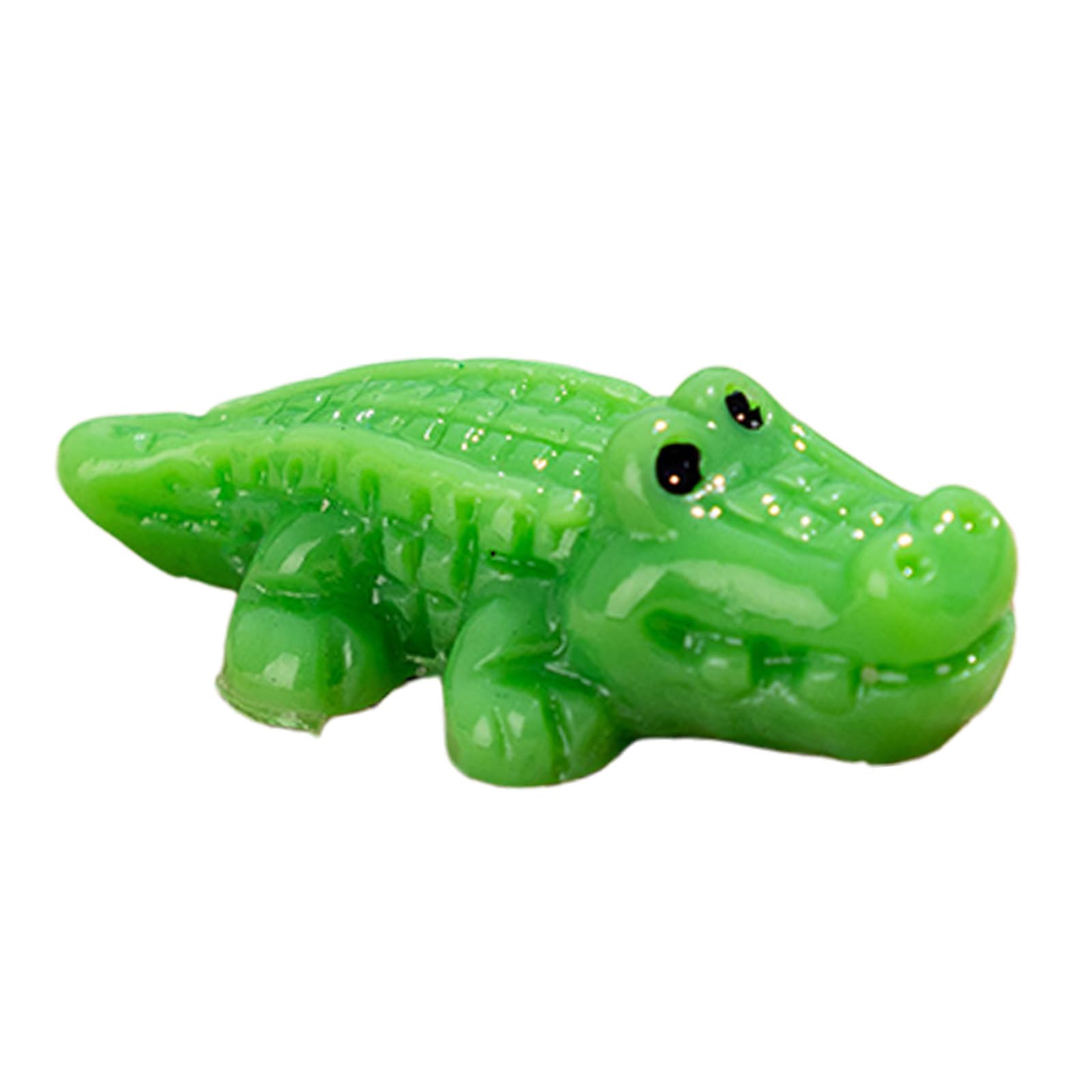 alloneslife Minis Crocodilian Miniature Crocodilian Figurine, Faery Garden Accessories for Garden, Landscape, Plant Pots, Bonsais Minis Resin
