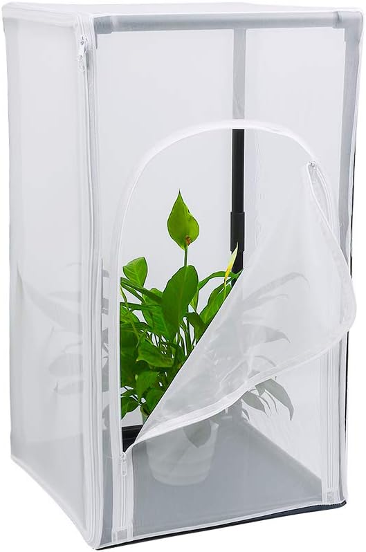 30" Large Monarch Butterfly Habitat Cage, Outdoor Insect Mesh Cage Terrarium (Diameter 19mm Pipe)