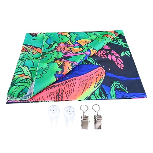 Tenture UV réactive pour raviver un mur sombre grâce au tissu fluorescent Pilipane
