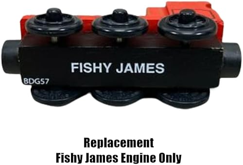 Miniatura 4 de Pieza de repuesto para Fisher-Price Thomas and Friends Wooden Railway James' Fishy Delivery - BDG57  Repuesto Red Fishy James Engine